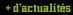 + d'actualités