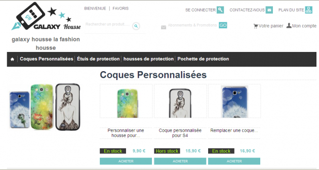 Audit d'un site e-commerce de vente de protections pour mobiles Samsung