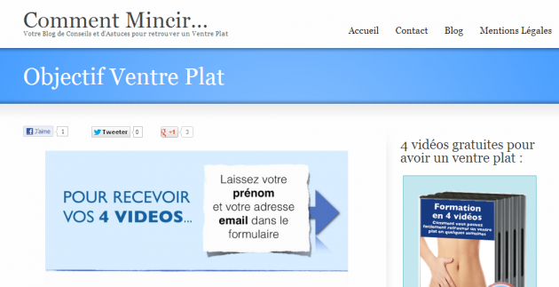 r&eacute;diger pour un blog minceur