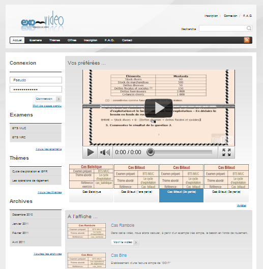 création de sites internet de formation à Excel