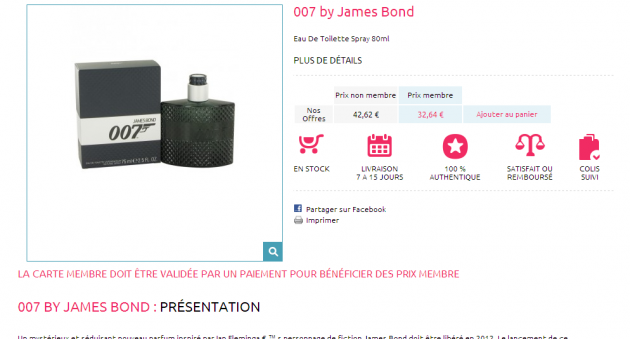 rédactionnels pour un site e-commerce de vente de parfum