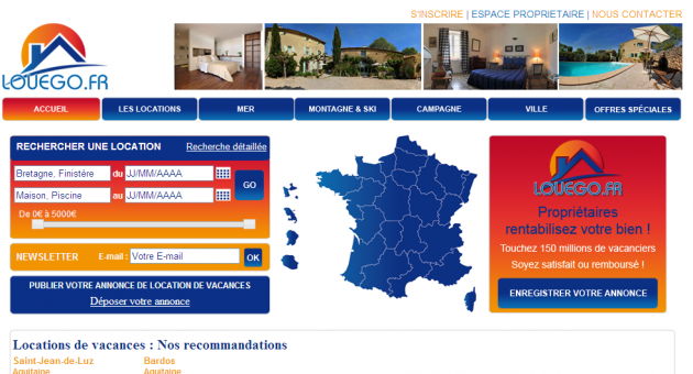 Création d'un site de locations de vacances par l'agence web du Finistère BreizhMasters
