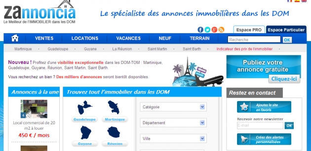 Création d'un site d'annonces immobilières