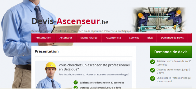 Rédaction web pour un site de devis en ligne en Belgique