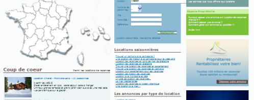 Référencement d'un site de locations de vacances