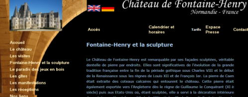 Référencer le site vitrine d'un château