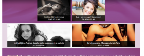 Community management pour un site de massages sensuels